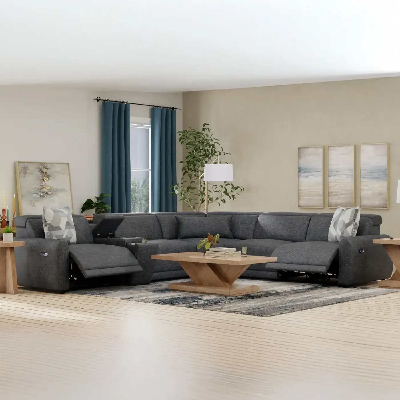 Discount Tinsley Power Sectional Sectionals