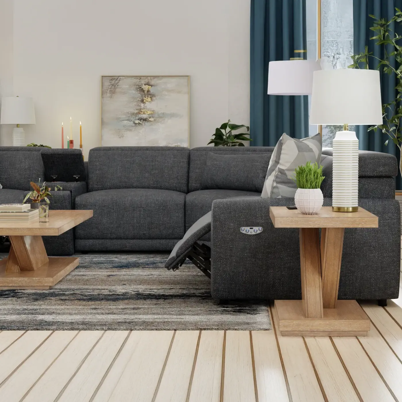 Discount Tinsley Power Sectional Sectionals