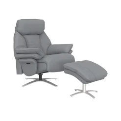 Discount Tranquil Swivel Power Recliner with Ottoman Chairs|Recliners