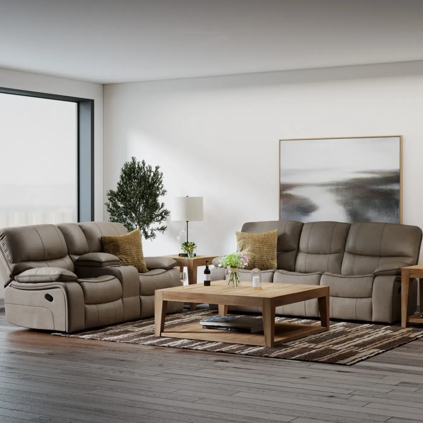 Online Trilogy Reclining Living Room Set- Living Room Sets