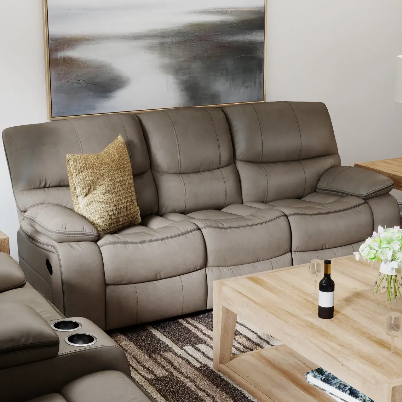 Online Trilogy Triple Reclining Sofa Sofas & Couches