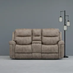 Sale Triplex Power Reclining Console Loveseat Reclining Furniture