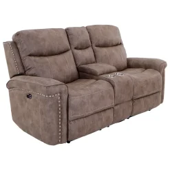 Sale Triplex Power Reclining Console Loveseat Reclining Furniture