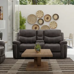 Triplex Power Reclining Living Room Set-Gray Living Room Sets