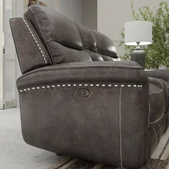 Triplex Power Reclining Living Room Set-Gray Living Room Sets