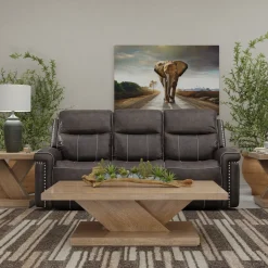 Clearance Triplex Power Triple Reclining Sofa Sofas & Couches|Reclining Furniture