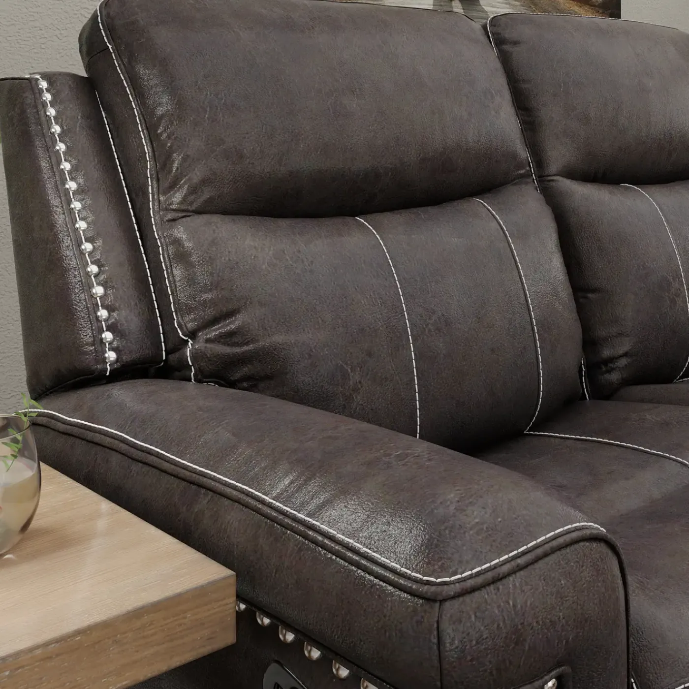 Clearance Triplex Power Triple Reclining Sofa Sofas & Couches|Reclining Furniture