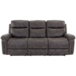 Clearance Triplex Power Triple Reclining Sofa Sofas & Couches|Reclining Furniture