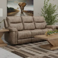 Triplex Power Triple Reclining Sofa Sofas & Couches|Reclining Furniture