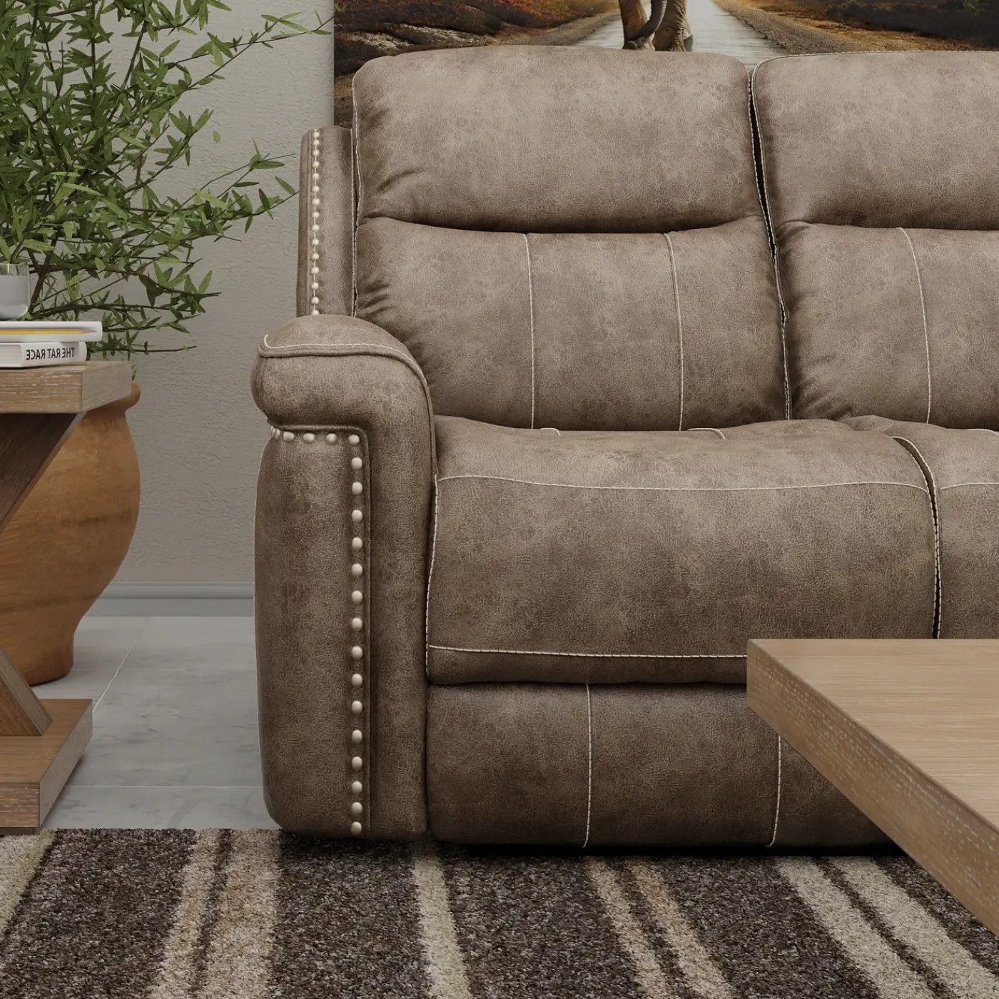 Triplex Power Triple Reclining Sofa Sofas & Couches|Reclining Furniture