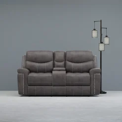 Triplex Reclining Console Loveseat Reclining Furniture