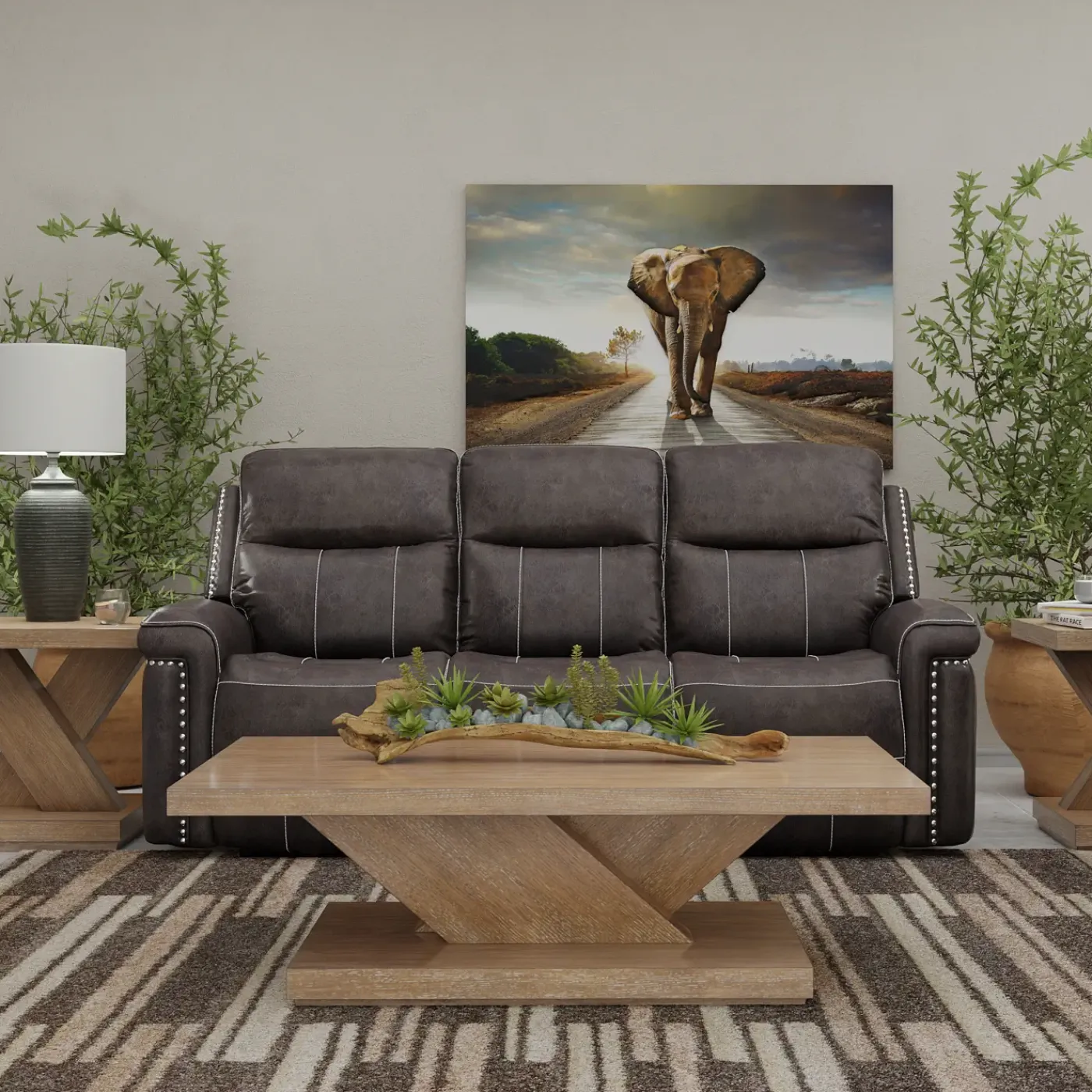 Triplex Triple Reclining Sofa Sofas & Couches|Reclining Furniture