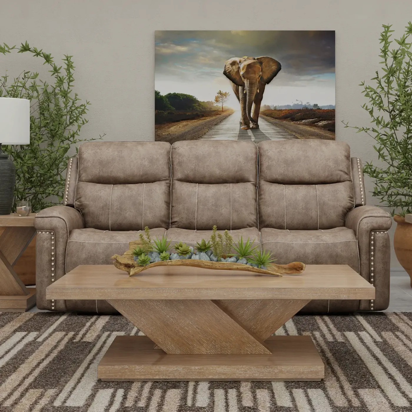 Outlet Triplex Triple Reclining Sofa Sofas & Couches|Reclining Furniture