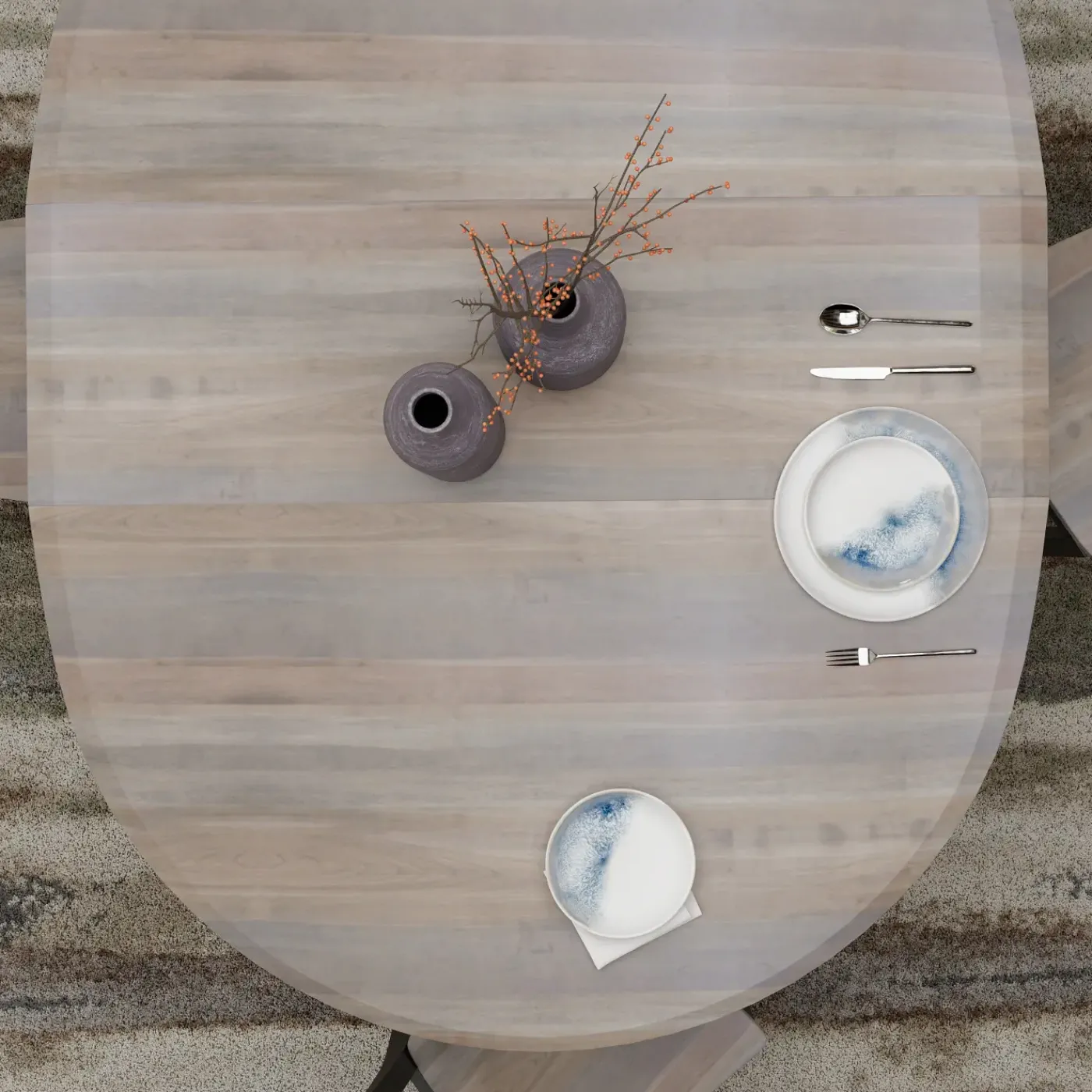 New Vibrance Extendable Round Dining Table& 6 Chairs With Custom Finish Options Dining Room Sets|All Outlet & Clearance Items