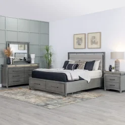 Hot Winslet Eastern King Bed, Dresser, Mirror, Nightstand Bedroom Sets