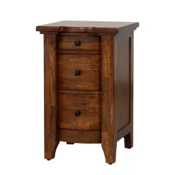 Hot Wisteria 3 Drawer Nightstand(Small) Nightstands