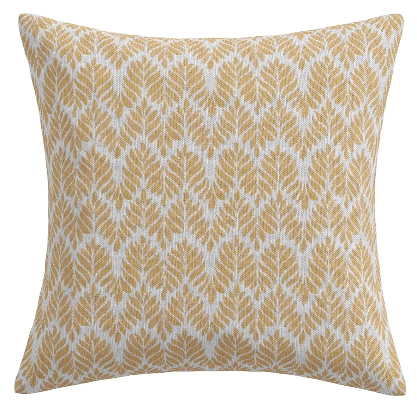 20" Woodblock Leaf Shell Outdoor Pillow Outdoor Accent Tables & Decor