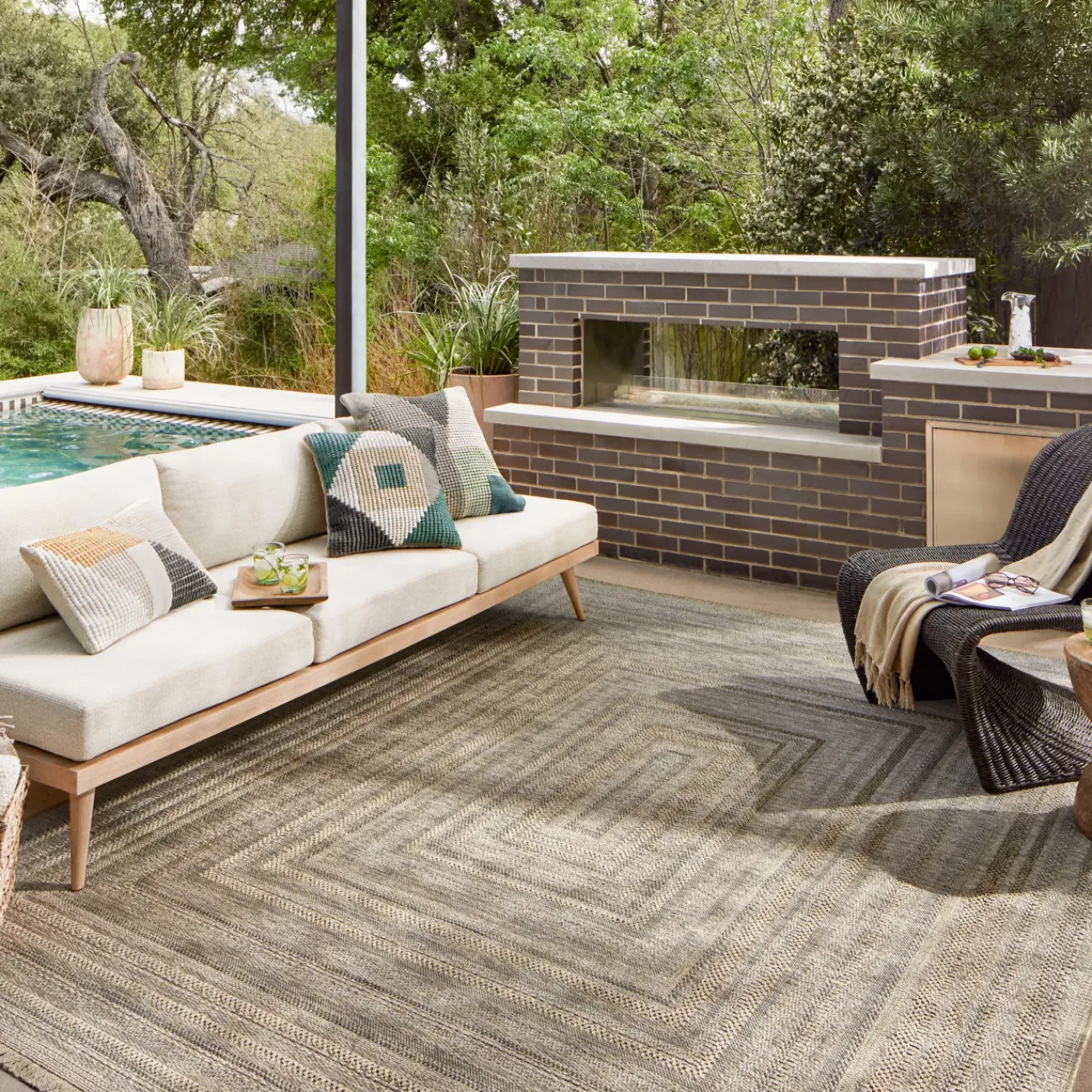 Hot 8'x10' Dawson Outdoor Rug Area Rugs|Outdoor Rugs
