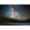 New 60" x 40" Starry Mountain Glass Wall Art Wall Art